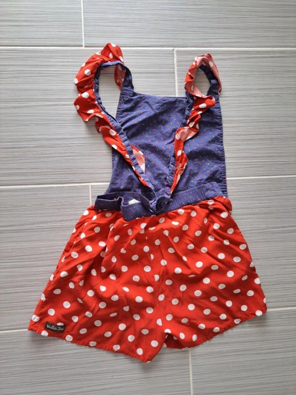 Matilda Jane Brilliant Daydream Most Magical Day Romper Ruffled Gingham Girls 14 - Picture 6 of 8